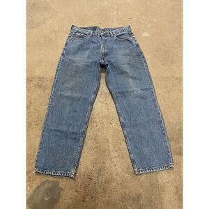Levis 550 Jeans Mens 36x29 Medium Wash Blue Relaxed Tapered Zip Fly‎ Denim